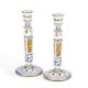 A RARE PAIR OF WEDGWOOD 'CINQUE CENTO' CANDLESTICKS CIRCA 1876 - Image 1 of 2