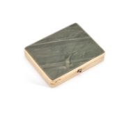 A RUSSIAN SOVIET 875 STANDARD SILVER-GILT CIGARETTE CASE