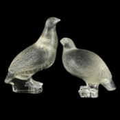 RENÉ LALIQUE (FRENCH, 1860-1945), TWO 'PENDRIX' SCULPTURES