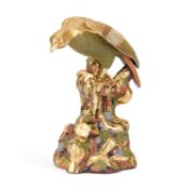 A LARGE JAPANESE SATSUMA MODEL OF AN EAGLE