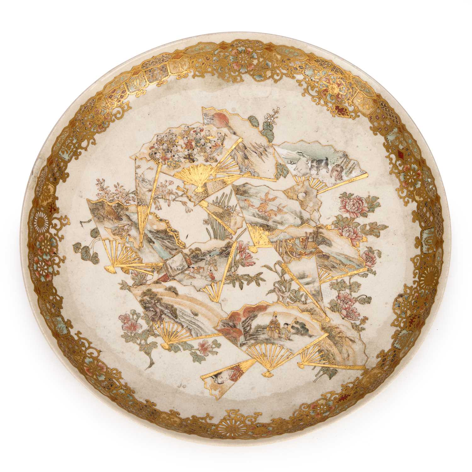 A JAPANESE SATSUMA DISH MEIJI PERIOD (1868–1912)