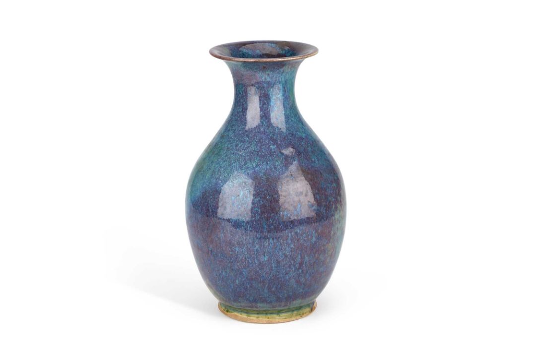 A CHINESE FLAMBE GLAZED VASE - Image 1 of 10