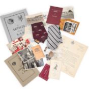 A GROUP OF MILITARIA AND THE HANDLEBAR (MOUSTACHE) CLUB EPHEMERA