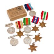 TWO SECOND WORLD WAR MEDAL GROUPS