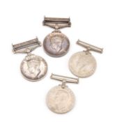 A GEORGE VI GENERAL SERVICE MEDAL (G.S.M.) WITH A MALAYA CLASP GROUP WITH ANOTHER G.S.M