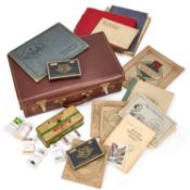 A MIXED LOT OF VINTAGE STAMPS AND CIGARETTE CARD ALBUMS