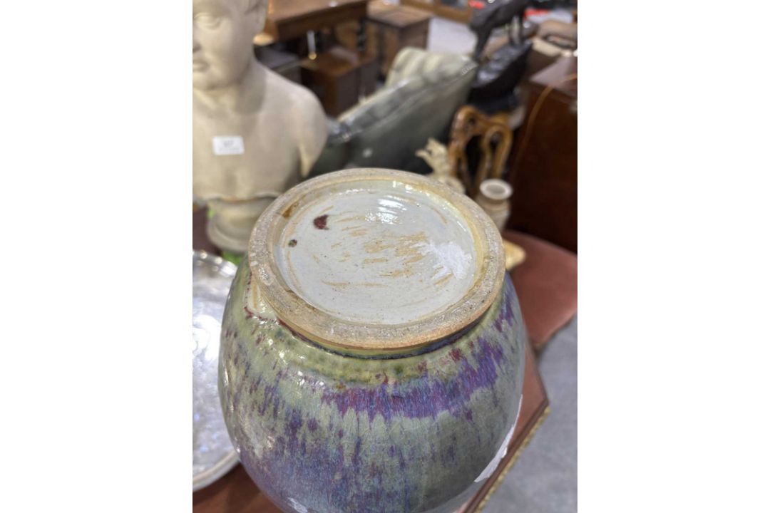 A CHINESE FLAMBE GLAZED VASE - Image 3 of 10
