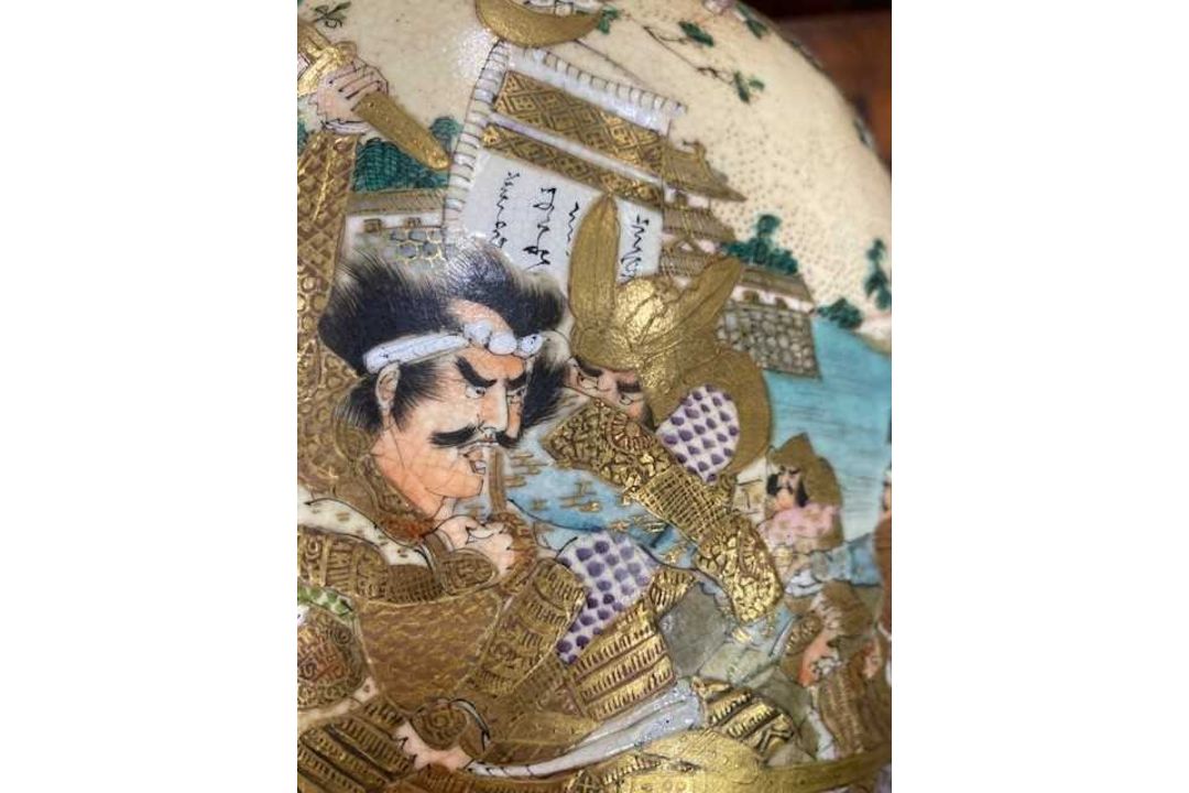 A LARGE JAPANESE SATSUMA VASE EARLY 20TH CENTURY - Image 5 of 6