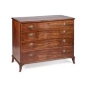 A GEORGE III MAHOGANY SECRETAIRE CHEST OF DRAWERS ATTRIBUTED TO GILLOWS, CIRCA 1790