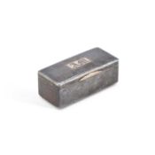 A 19TH CENTURY RUSSIAN SILVER AND NIELLO SNUFF BOX