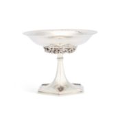 AN ARTS AND CRAFTS SILVER TAZZA