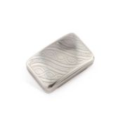 A GEORGE III SILVER SNUFF BOX