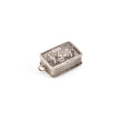 A MID-19TH CENTURY CHINESE SILVER SNUFF BOX