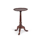 A MAHOGANY PIECRUST TRIPOD TABLE IN THE CHIPPENDALE STYLE
