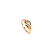 A SOLITAIRE DIAMOND RING
