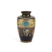 A JAPANESE CLOISONNÉ ENAMEL VASE INABA COMPANY