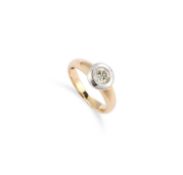 A SOLITAIRE DIAMOND RING