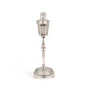 A RARE GEORGE V CAST SILVER NOVELTY TABLE LIGHTER