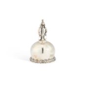 AN AMERICAN STERLING SILVER TABLE BELL