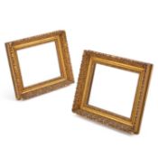 A PAIR OF VICTORIAN GILT-COMPOSITION WALL MIRRORS