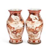 A PAIR OF JAPANESE KUTANI VASES, CIRCA 1900