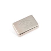 A VICTORIAN SILVER SNUFF BOX