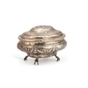 AN 18TH CENTURY RUSSIAN SILVER SUGAR BOX