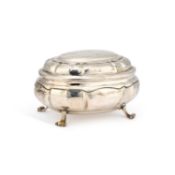 AN 18TH CENTURY GERMAN SILVER SUGAR BOX