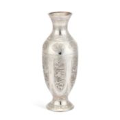 A LARGE CHINESE SILVER VASE