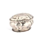 A MID-18TH CENTURY GERMAN SILVER SUGAR BOX