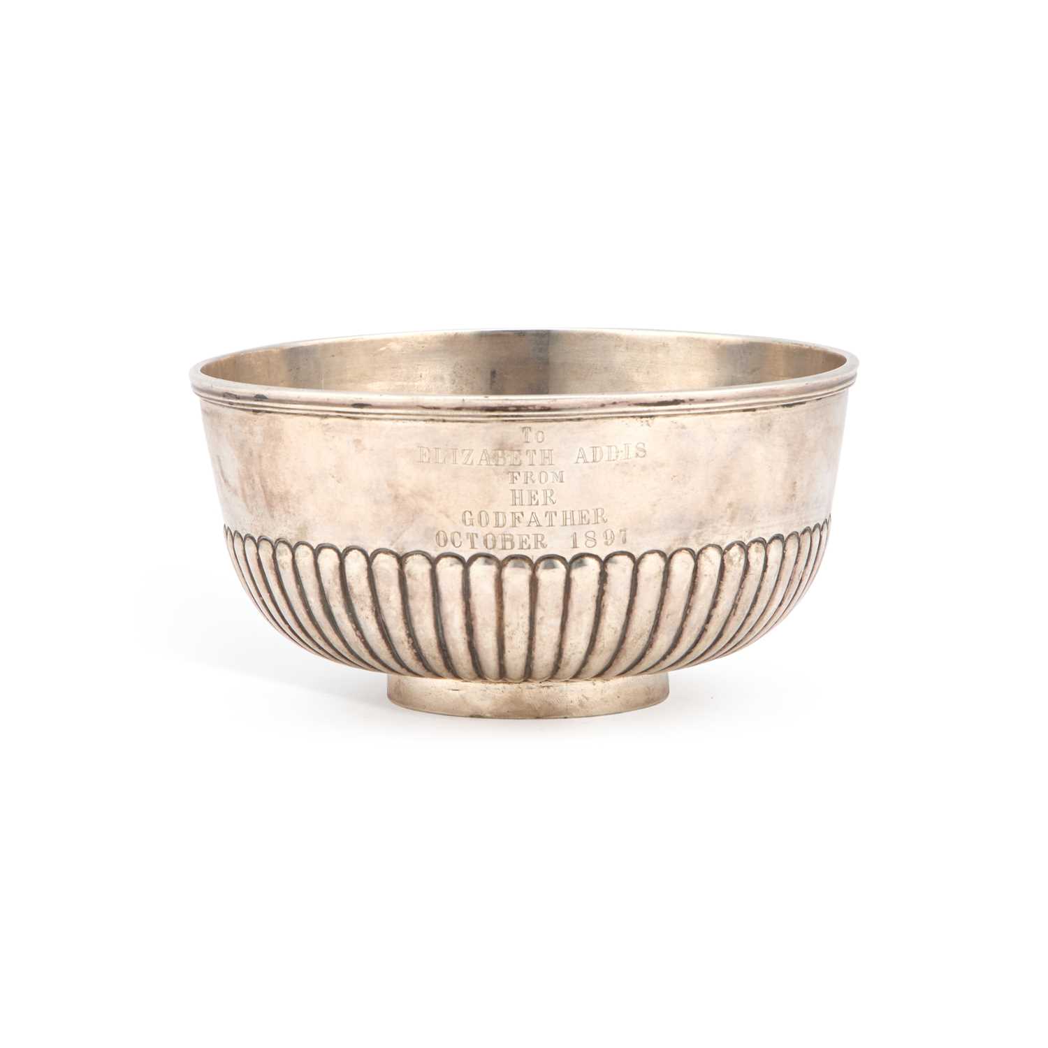 A LATE 19TH CENTURY CHINESE SILVER BOWL