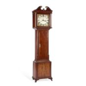 A MAHOGANY MINIATURE EIGHT-DAY LONGCASE CLOCK SIGED WM MARSTON, BP CASTLE
