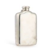 TIFFANY & CO: A LARGE AMERICAN STERLING SILVER 2-PINT FLASK