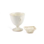 A CREAMWARE URN, CIRCA 1800