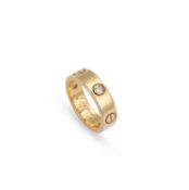 CARTIER, AN 18 CARAT GOLD DIAMOND LOVE RING