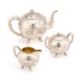A CHINESE SILVER THREE-PIECE TEA SERVICE - Image 1 of 2