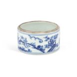 A CHINESE BLUE AND WHITE PORCELAIN BOWL