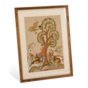 AN EMBROIDERED PICTURE CIRCA 1930