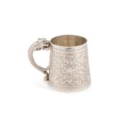 A 19TH CENTURY CHINESE SILVER MUG