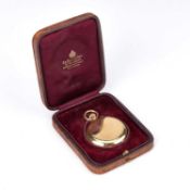 AN 18CT GOLD LE ROY FULL HUNTER POCKET WATCH