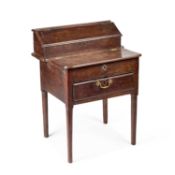 A GEORGIAN OAK DESK