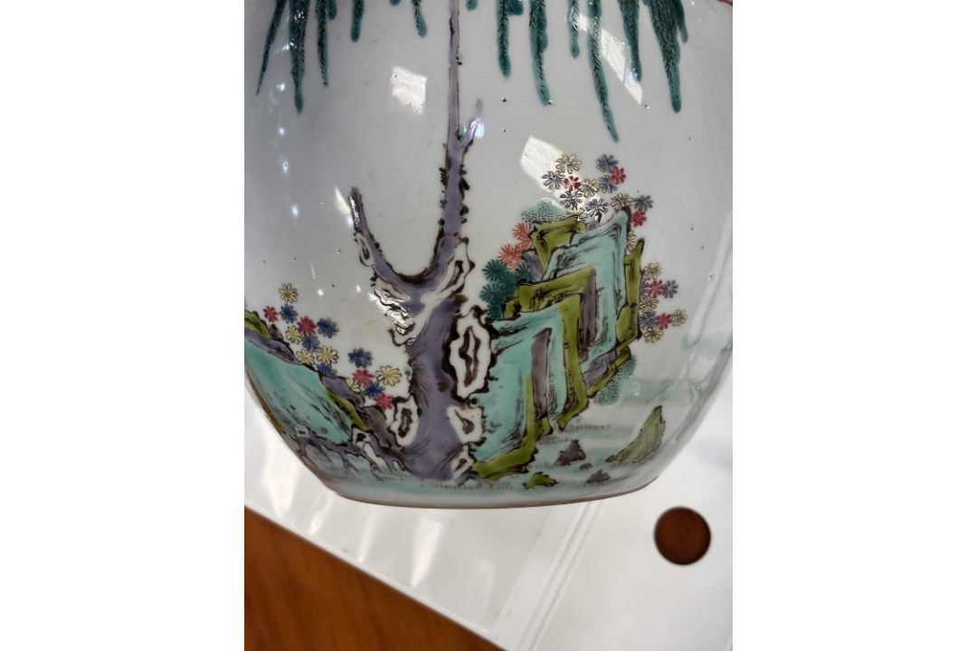 A CHINESE PORCELAIN GINGER JAR - Image 10 of 10