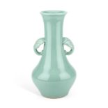 A FINE JAPANESE CELADON-GLAZED VASE BY MAKUZU KOZAN, CIRCA 1905
