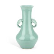 A FINE JAPANESE CELADON-GLAZED VASE BY MAKUZU KOZAN, CIRCA 1905