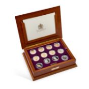 AN ELIZABETH II GOLDEN JUBILEE 24-COIN SILVER PROOF SET