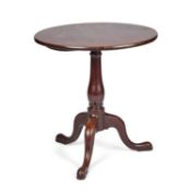 A GEORGE III MAHOGANY TILT-TOP TRIPOD TABLE