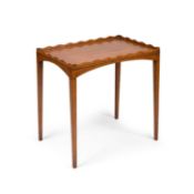 A GEORGIAN STYLE SATINWOOD OCCASIONAL TABLE