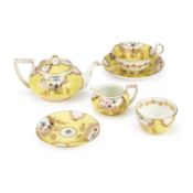 A FENTON BONE CHINA TEA SERVICE FOR ONE EARLY 20TH CENTURY
