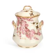 A GEORGE JONES 'BIRDS AND BLOOM' PATTERN SLOP BUCKET