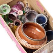 A GROUP OF ART POTTERY